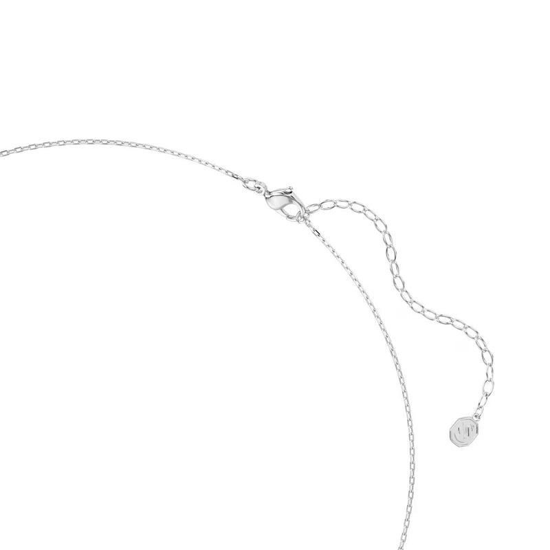 Swarovski x Ariana Grande Tennis Y necklace, Mixed cuts, Dragonfly, Multicolored, Rhodium plated