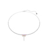 Swarovski x Ariana Grande Tennis Y necklace, Mixed cuts, Dragonfly, Multicolored, Rhodium plated