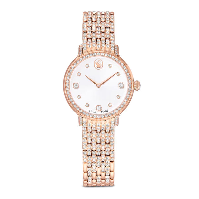 Swarovski Imber watch, Swiss Made, Metal bracelet, Rose gold tone, Rose gold-tone finish