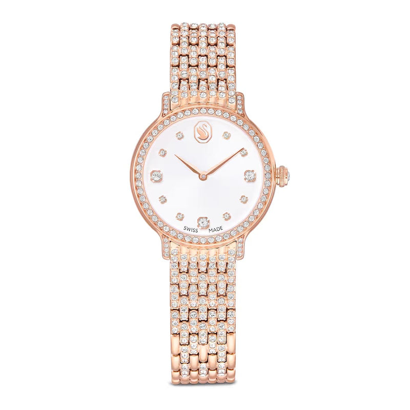 Swarovski Imber watch, Swiss Made, Metal bracelet, Rose gold tone, Rose gold-tone finish