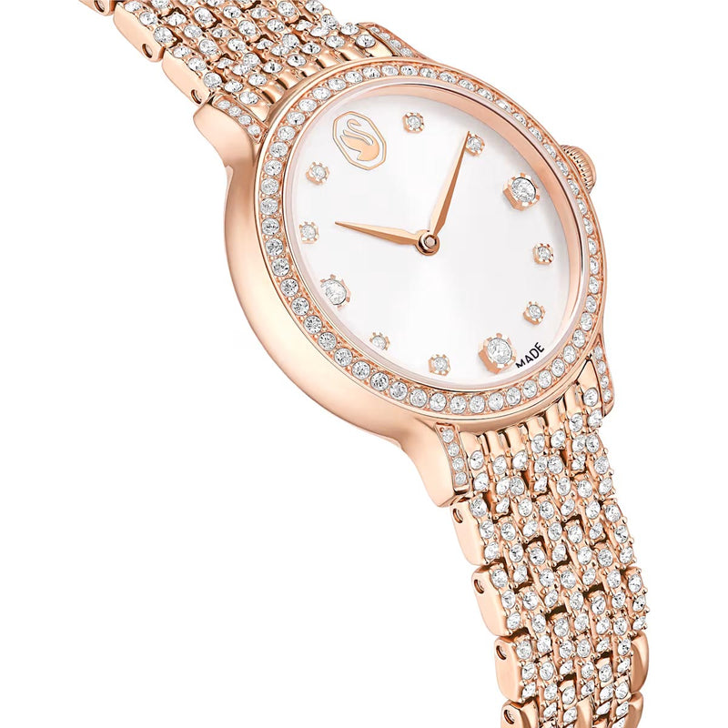 Swarovski Imber watch, Swiss Made, Metal bracelet, Rose gold tone, Rose gold-tone finish