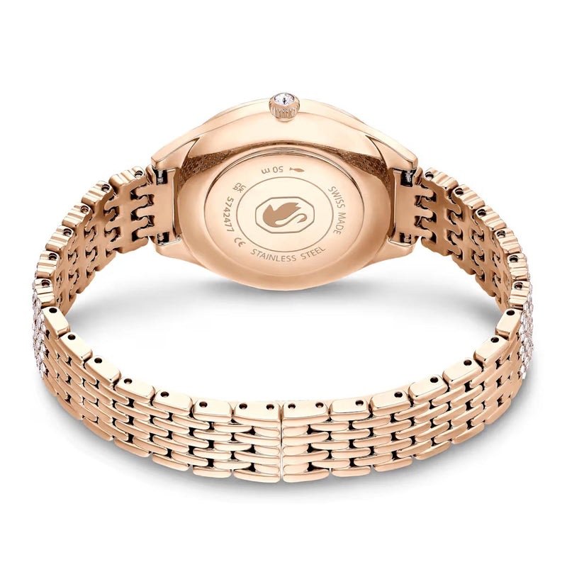 Swarovski Attract watch, Swiss Made, Metal bracelet, Rose gold tone, Rose gold-tone finish