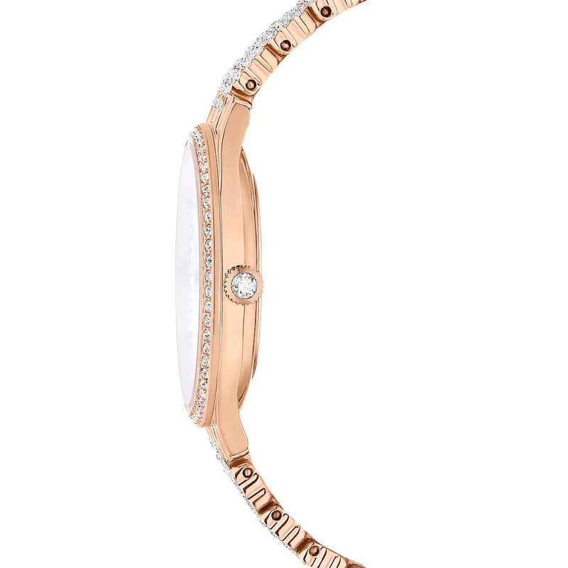 Swarovski Attract watch, Swiss Made, Metal bracelet, Rose gold tone, Rose gold-tone finish