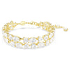 Swarovski Mesmera bracelet, Mixed cuts, White, Gold-tone plated