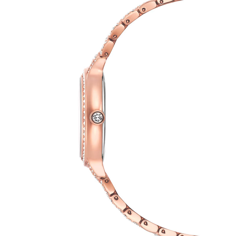 Swarovski Imber watch, Swiss Made, Metal bracelet, Green, Rose gold-tone finish