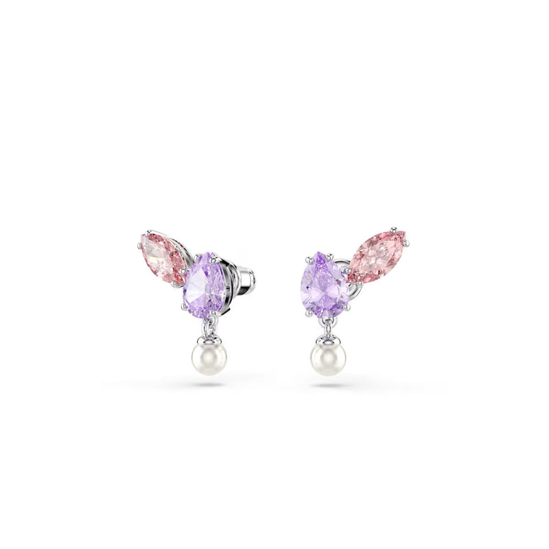 Swarovski x Ariana Grande set, Mixed cuts, Multicolored, Rhodium plated