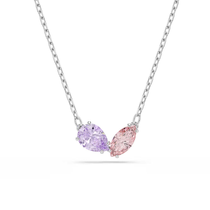 Swarovski x Ariana Grande set, Mixed cuts, Multicolored, Rhodium plated