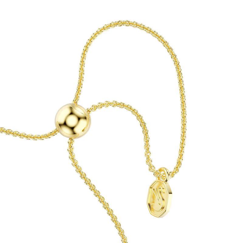 Swarovski Mesmera bracelet, Mixed cuts, White, 18K gold finish