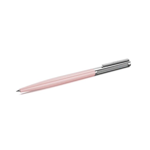 Swarovski Matrix Tennis ballpoint pen, Pink lacquered, Chrome plated