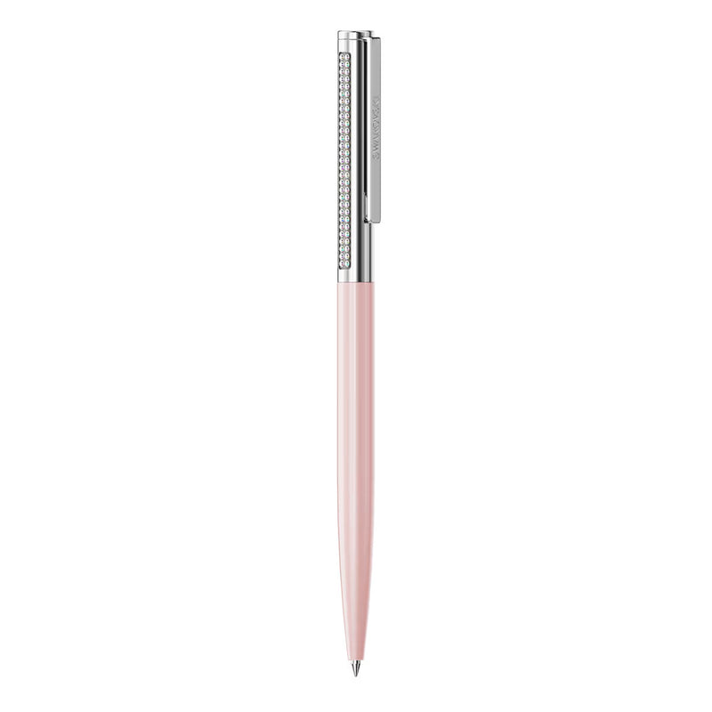 Swarovski Matrix Tennis ballpoint pen, Pink lacquered, Chrome plated