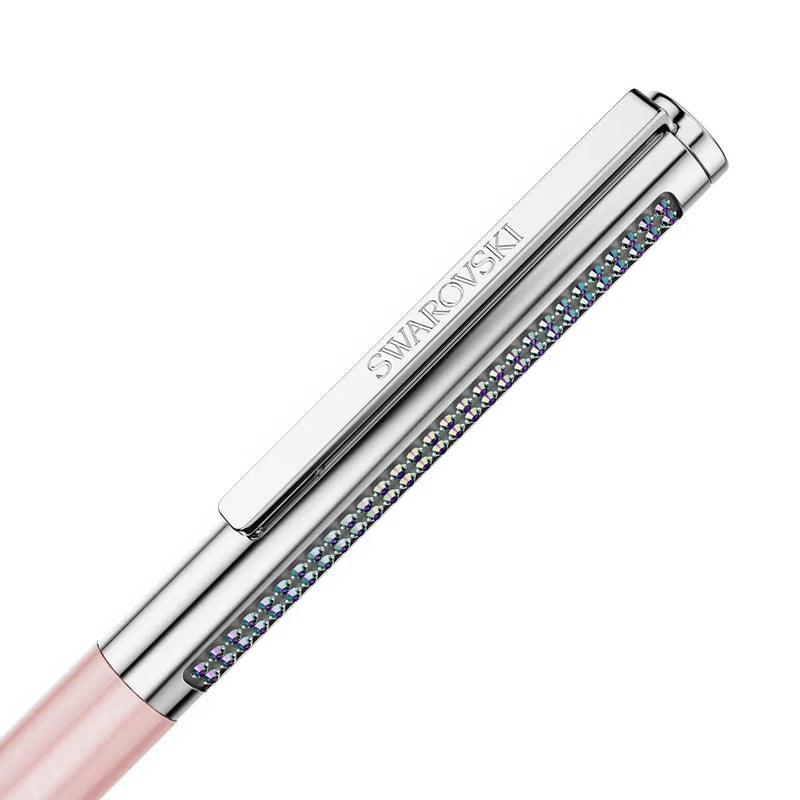 Swarovski Matrix Tennis ballpoint pen, Pink lacquered, Chrome plated