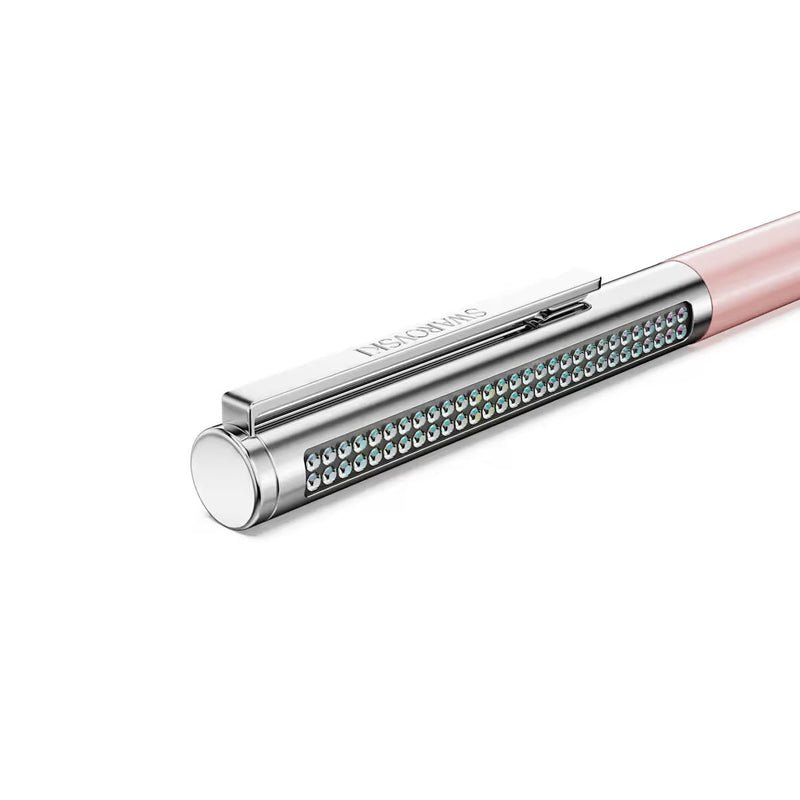 Swarovski Matrix Tennis ballpoint pen, Pink lacquered, Chrome plated