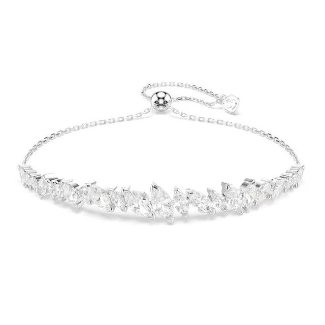 Swarovski Mesmera bracelet, Marquise cut, White, Rhodium plated