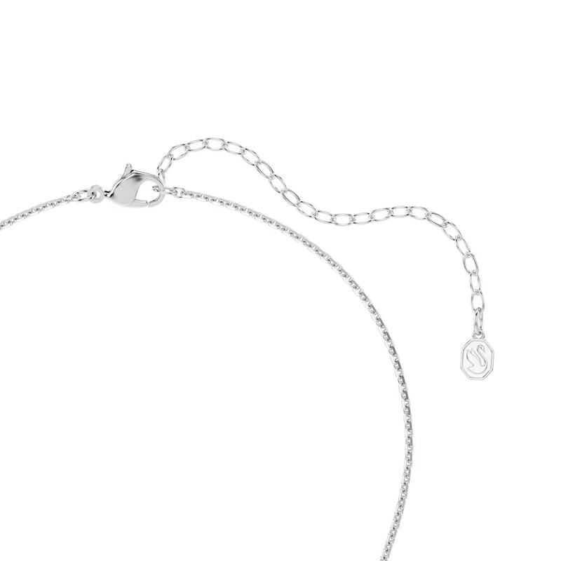 Swarovski x Ariana Grande set, Crystal pearl, Round cut, Flower, White, Rhodium plated