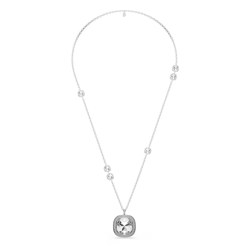 Swarovski Una Angelic pendant and brooch, Cushion cut, White, Mixed Plating