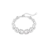 Swarovski Una Angelic bracelet, Cushion cut, White, Rhodium plated