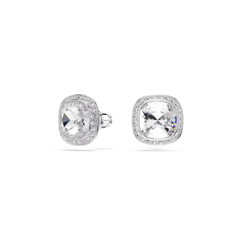Swarovski Una Angelic set, Cushion cut, White, Rhodium plated