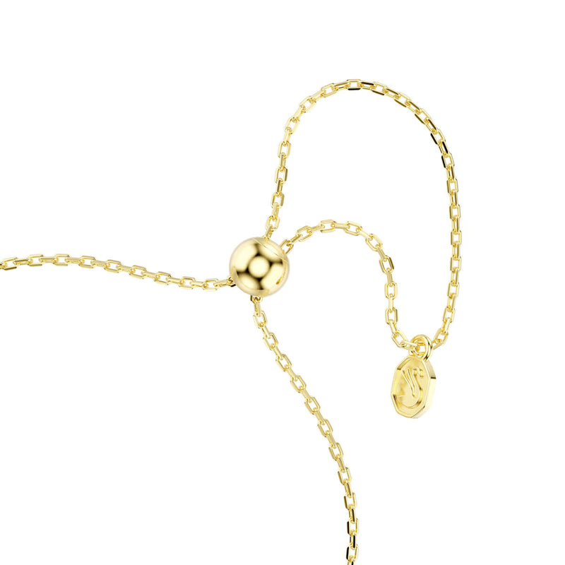 Swarovski Magic bracelet, Mixed cuts, Snowflake, White, 18K gold finish