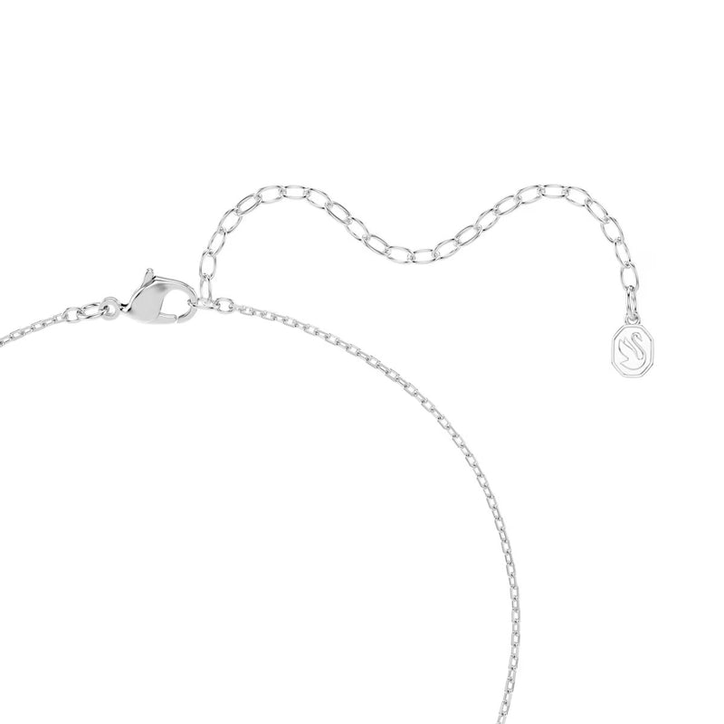 Swarovski Millenia pendant, Cushion cut, Blue, Rhodium plated