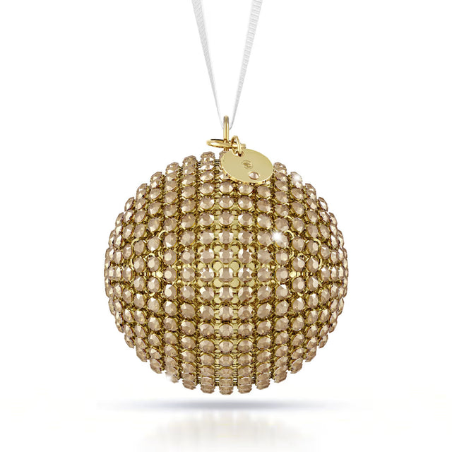 Swarovski Holiday Magic Mesh Gold Ball Ornament