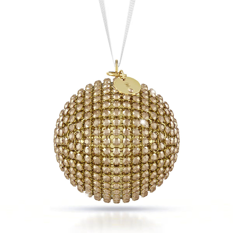 Swarovski Holiday Magic Mesh Gold Ball Ornament