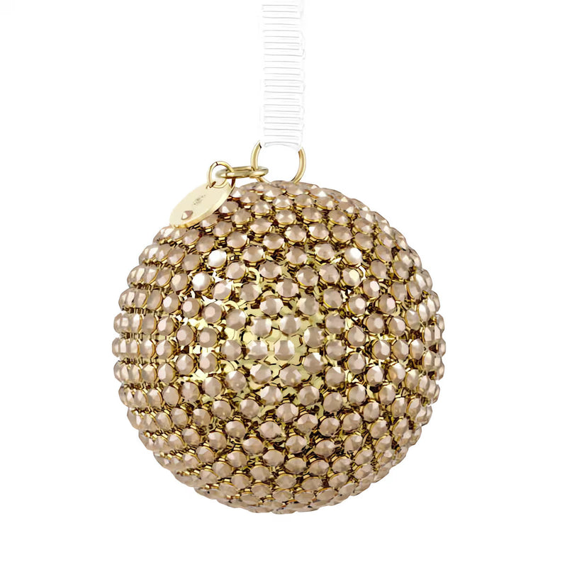 Swarovski Holiday Magic Mesh Gold Ball Ornament