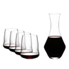 Riedel Stemless Wings Cabernet  Set + Decanter