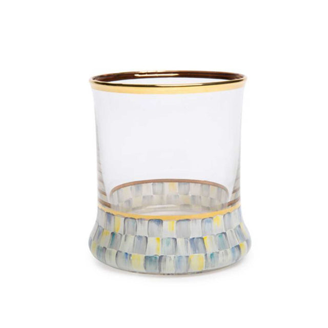 Mackenzie-Childs Sterling Check Tumbler 
