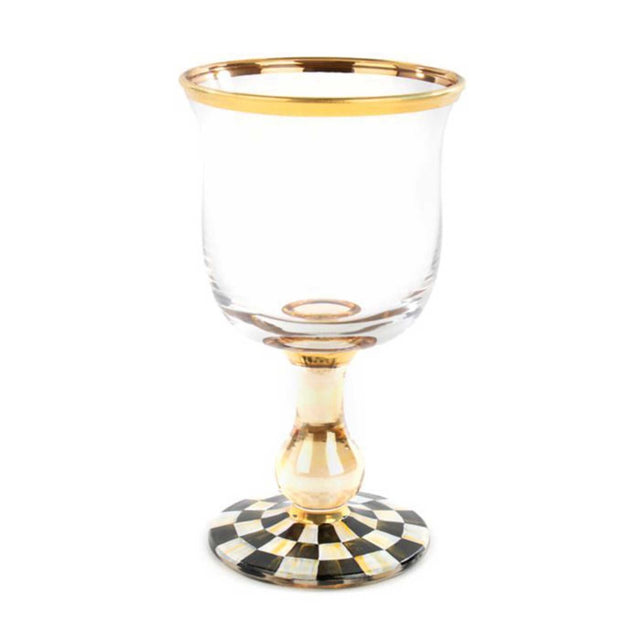 Mackenzie-Childs Courtly Check Water Glass
