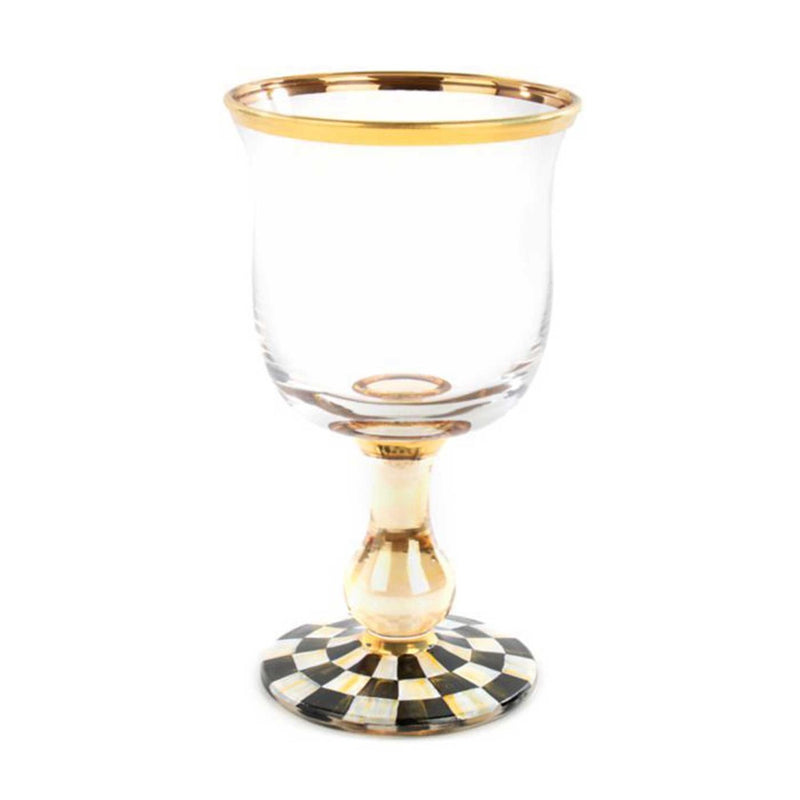 Mackenzie-Childs Courtly Check Water Glass
