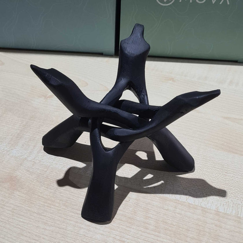 Wooden 3 Pronged Black 6'' Globe Stand
#2
