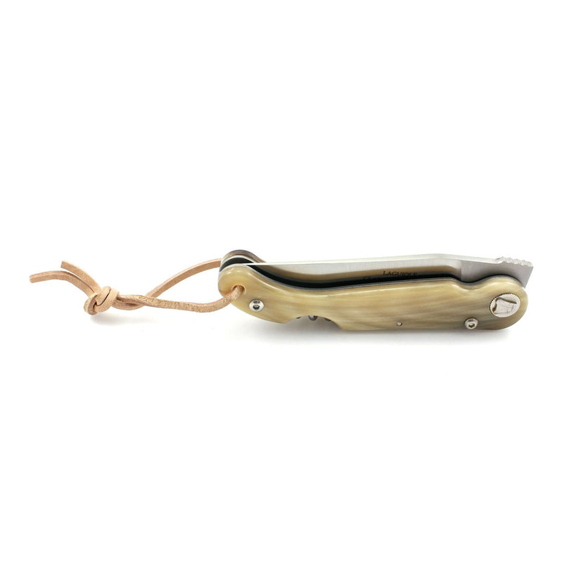 Baroudeur Pocket Knife & Corkscrew, Horn Wood, by Claude Dozorme
