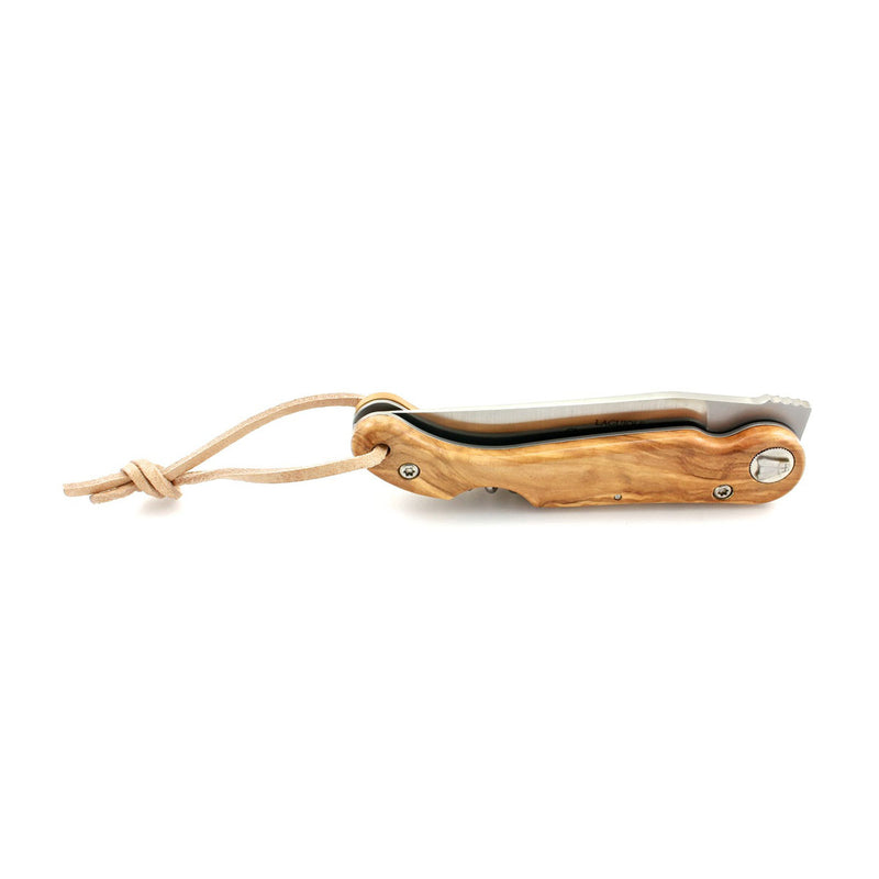 Baroudeur Pocket Knife & Corkscrew, Olive Wood, by Claude Dozorme