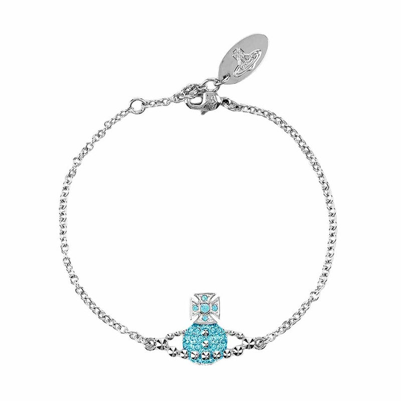 Vivienne Westwood Montana Lena Bas Relief Bracelet, Rhodium Plated