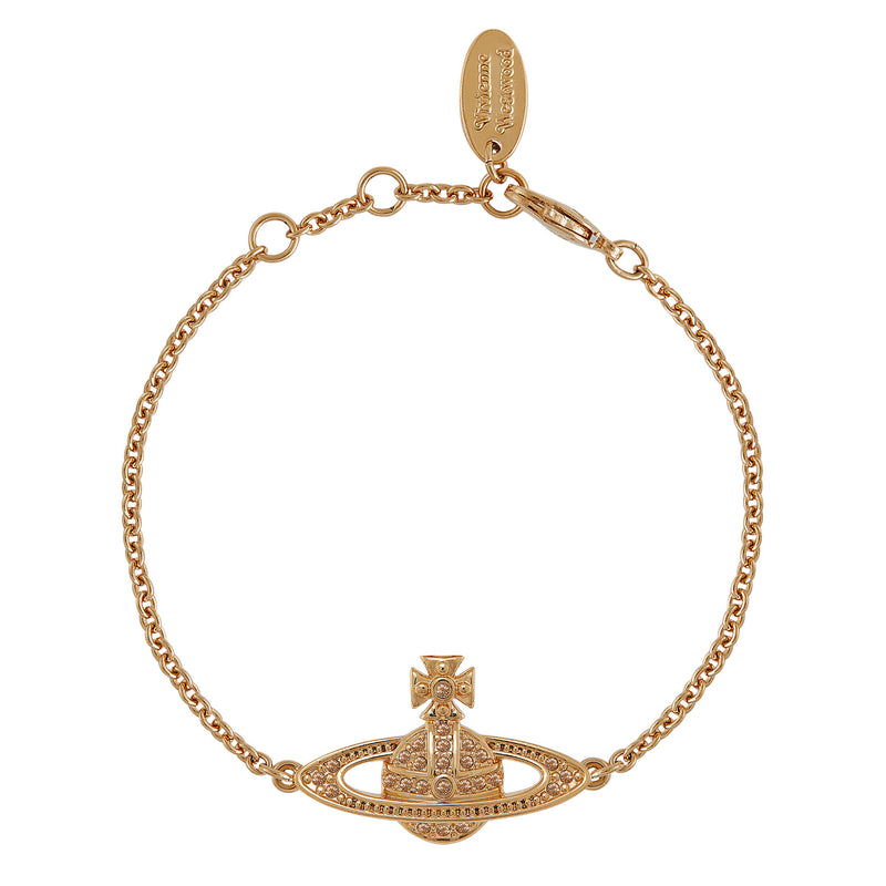 Vivienne Westwood Mini Bas Relief Chain Bracelet, Rose Gold Plated