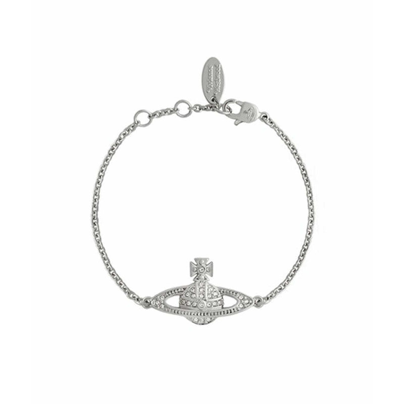Vivienne Westwood Mini Bas Relief Chain Bracelet, Platinum
