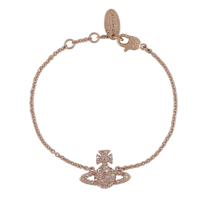 Vivienne Westwood Vintage Rose Grace Bas Relief Bracelet, Rose Gold Plated
