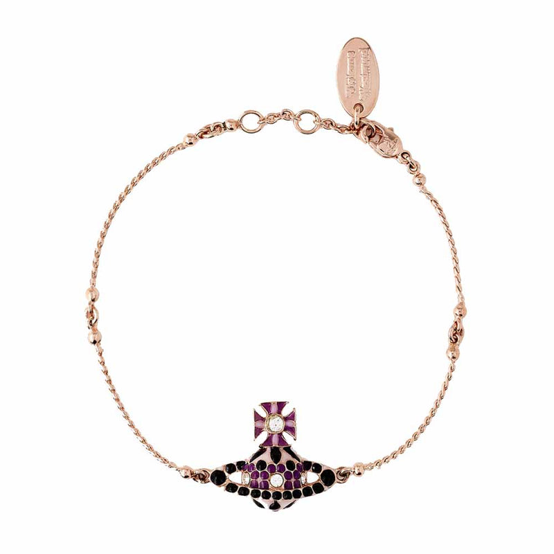 Vivienne Westwood Gabriella Bas Relief Bracelet, Rose Gold Plated