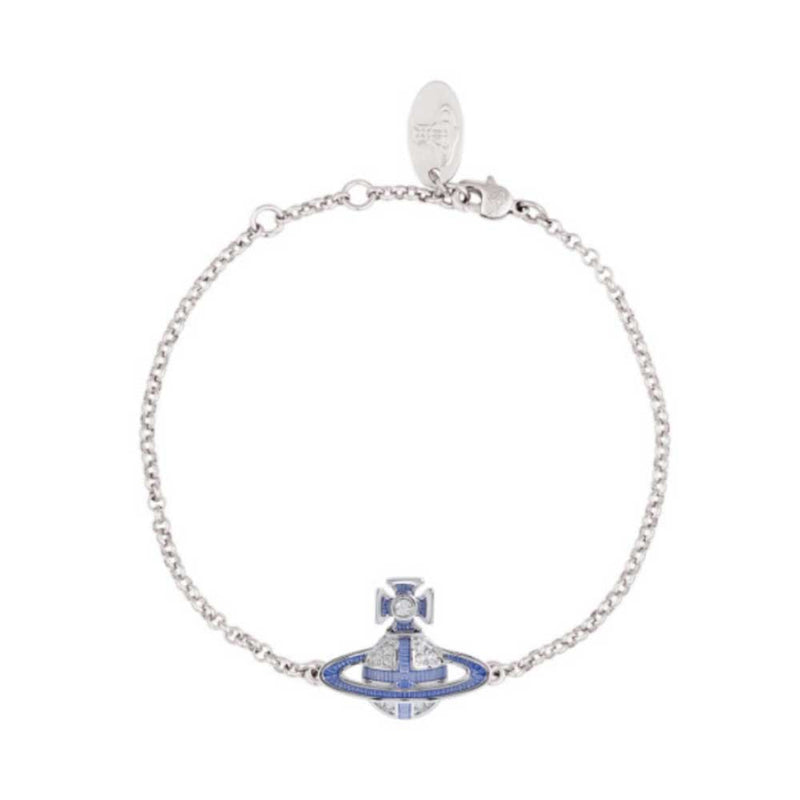 Vivienne Westwood Suffolk Bas Relief Bracelet, Rhodium Plated