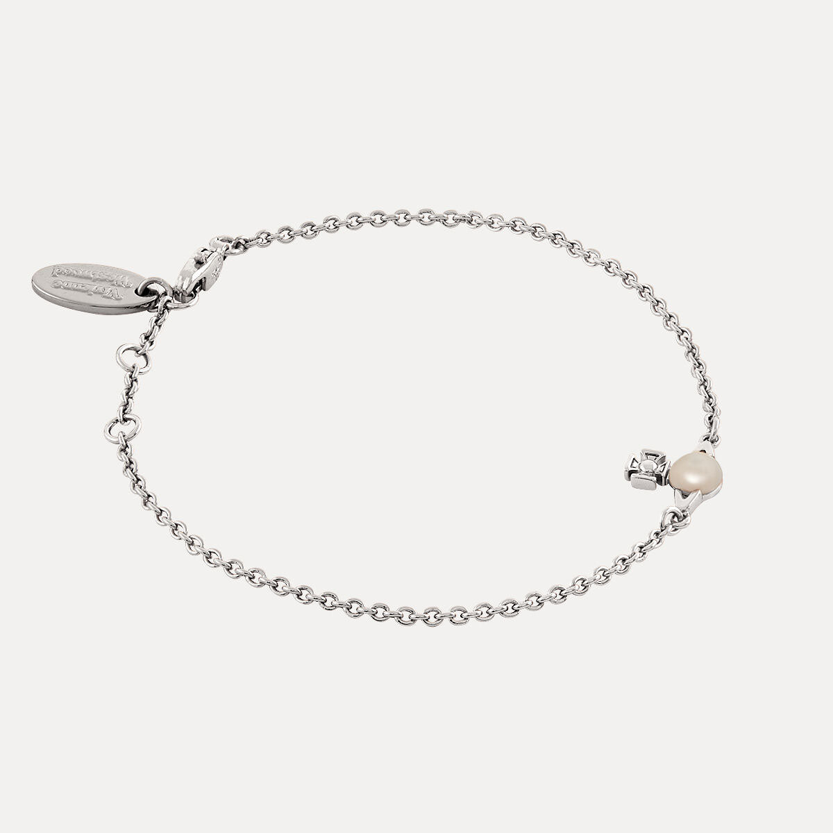 Vivienne Westwood Balbina Pearl Bracelet, Silver Tone Plated