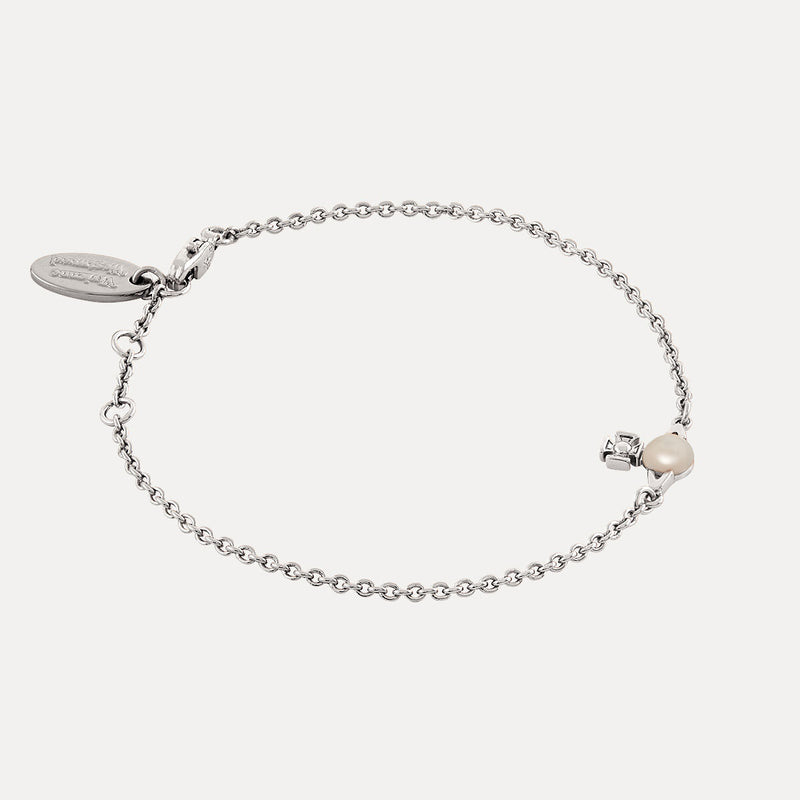 Vivienne Westwood Balbina Pearl Bracelet, Silver Tone Plated