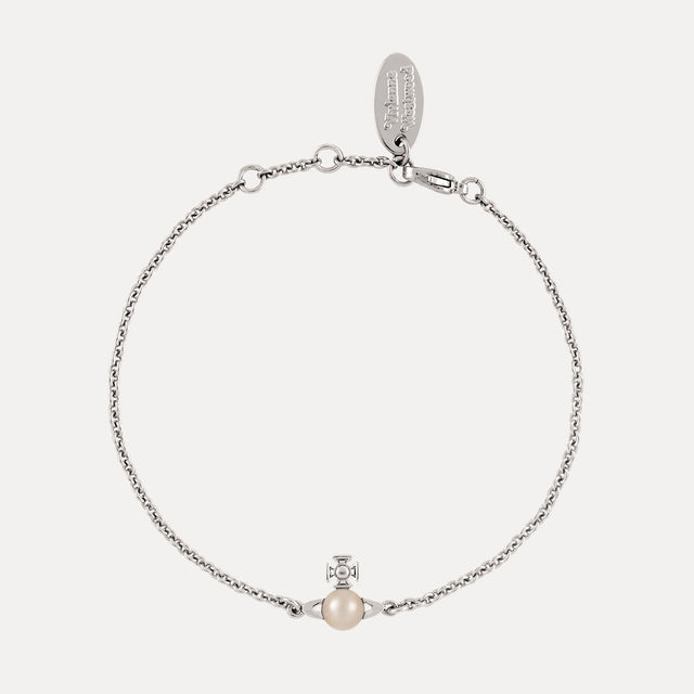 Vivienne Westwood Balbina Pearl Bracelet, Silver Tone Plated