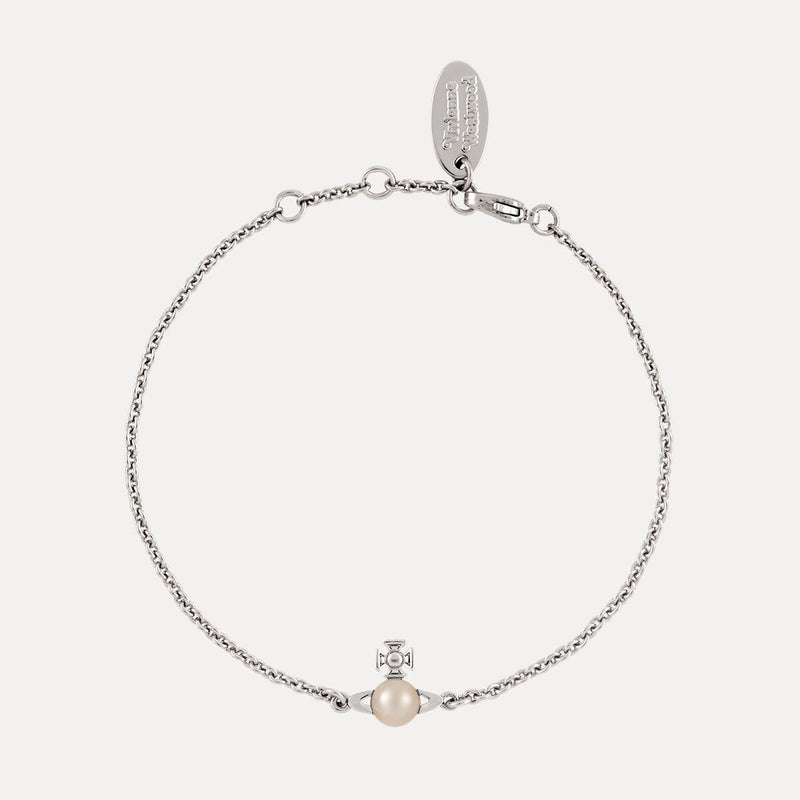 Vivienne Westwood Balbina Pearl Bracelet, Silver Tone Plated