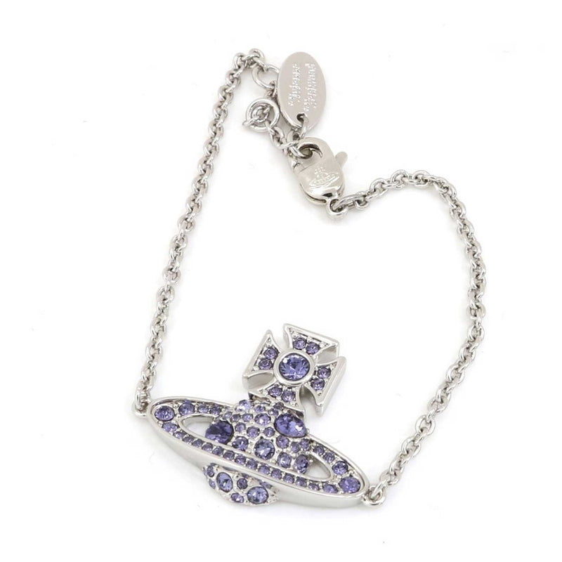 Vivienne Westwood Francette Bas Relief Bracelet, Rhodium Plated