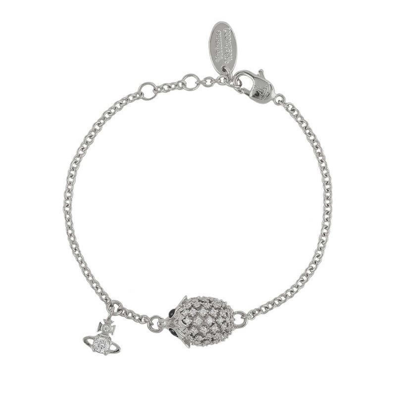 Vivienne Westwood Belita Bracelet, Rhodium Plated

