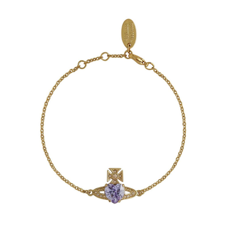 Vivienne Westwood Ariella Gold Quartz Crystal Bracelet, Gold Plated