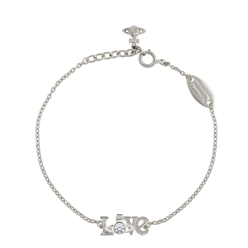 Vivienne Westwood Erica White Bracelet, Platinum Plated