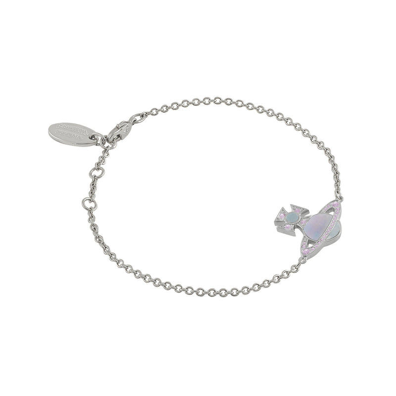 Vivienne Westwood Rina Aquamarine Bracelet, Platinum Plated