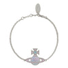 Vivienne Westwood Rina Aquamarine Bracelet, Platinum Plated