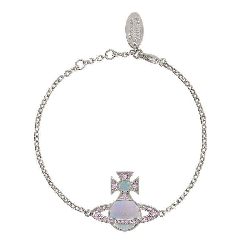 Vivienne Westwood Rina Aquamarine Bracelet, Platinum Plated